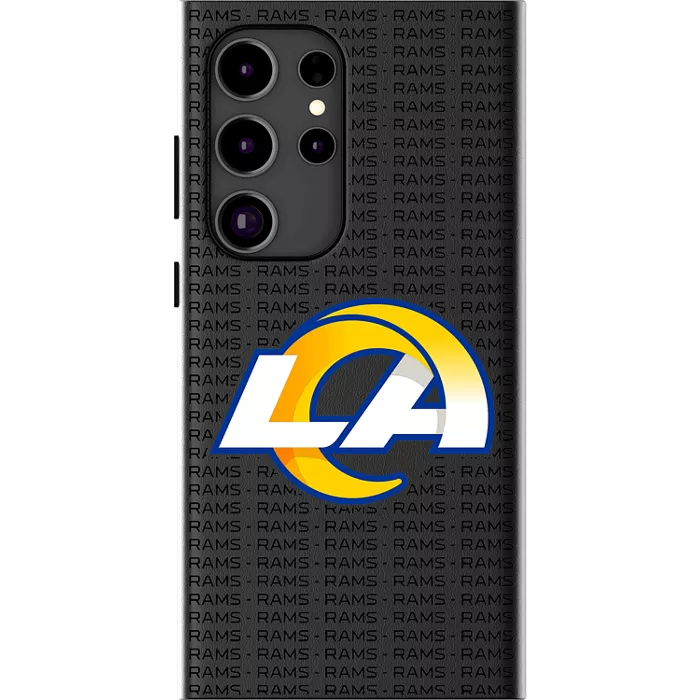 Keyscaper NFL Team Text Backdrop Case with Magnet for Galaxy S25 Ultra - Los Angeles Rams