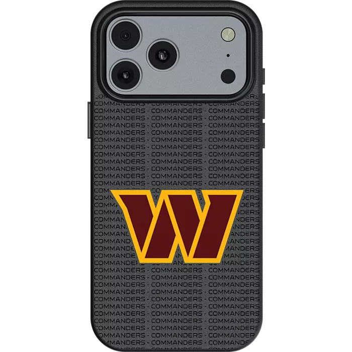 Keyscaper NFL Team Text Backdrop Case with MagSafe for iPhone 17 Pro Max - Washington Commanders