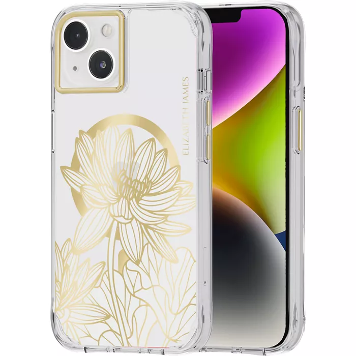 Elizabeth James Case with MagSafe for iPhone 14 and iPhone 13 - Dahlia a-la Mode