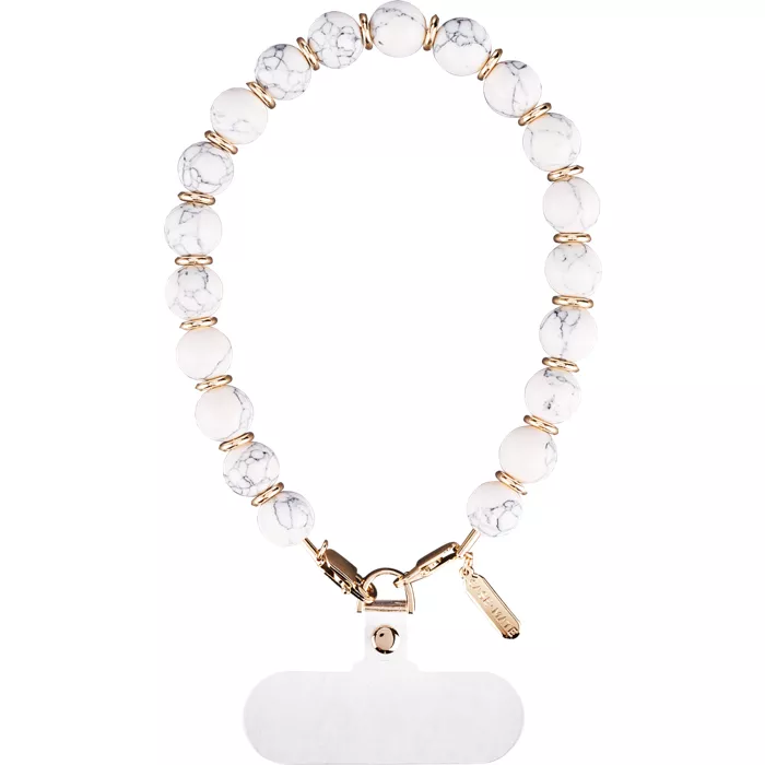 Case-Mate Beaded Phone Wristlet - White Marble