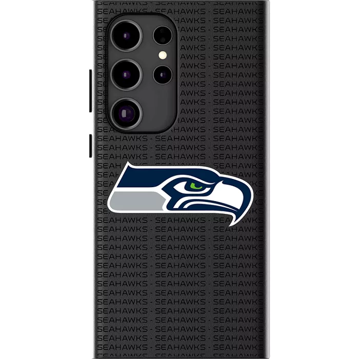 Keyscaper NFL Team Text Backdrop Case with Magnet for Galaxy S25 Ultra - Seattle Seahawks