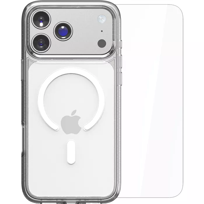 Matter Brands 2-in-1 Bundle Clear Case with MagSafe and Glass Pro Screen Protector for iPhone 17 Pro Max