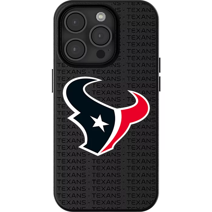 Keyscaper NFL Team Text Backdrop Case with MagSafe for iPhone 16 Pro Max - Houston Texans