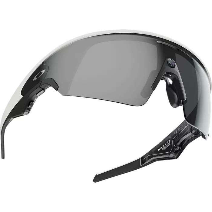 Oakley Meta Vanguard with Meta AI, Audio, Photo, Video Compatibility - White/Prizm Black
