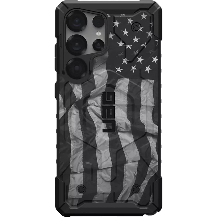 UAG Pathfinder SE Case with Magnet for Galaxy S25 Ultra - Greyscale Flag
