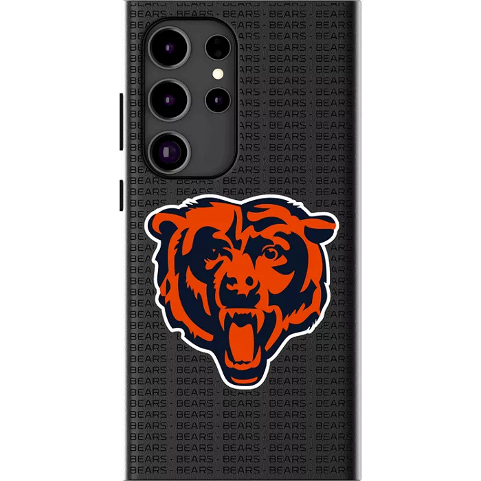 Keyscaper NFL Team Text Backdrop Case with Magnet for Galaxy S25 Ultra - Chicago Bears