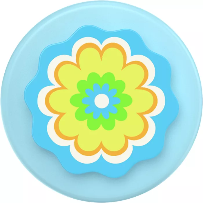 PopSockets Magsafe PopGrip - Molded Flower Kaleidoscope Blue