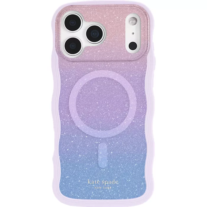 kate spade new york Wavy Case with MagSafe for iPhone 17 Pro Max - Opal Glitter
