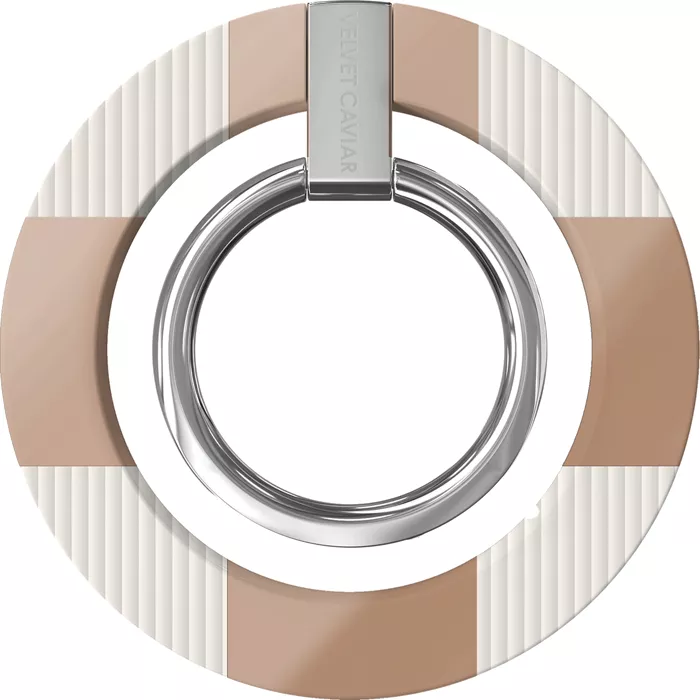 Velvet Caviar MagSafe Grip Ring - Nude Checker