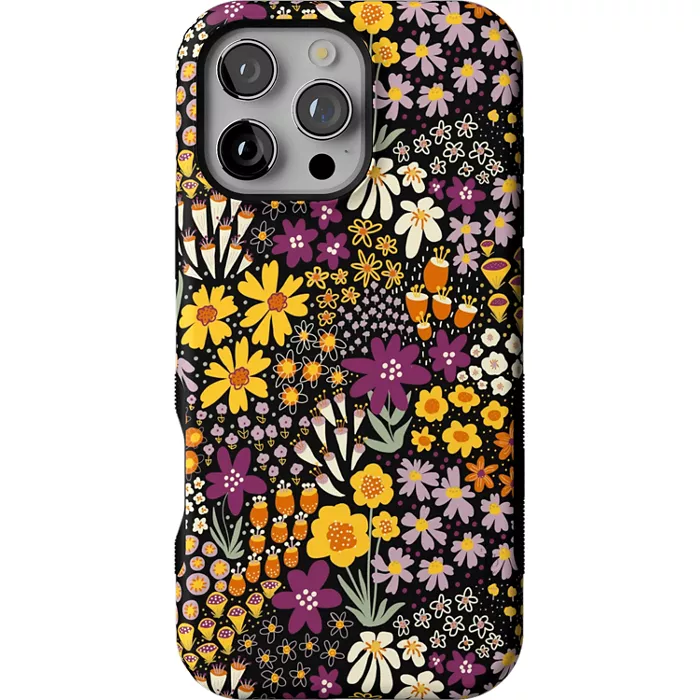 Casely Falling For You Plum Floral Case with MagSafe iPhone 16 Pro