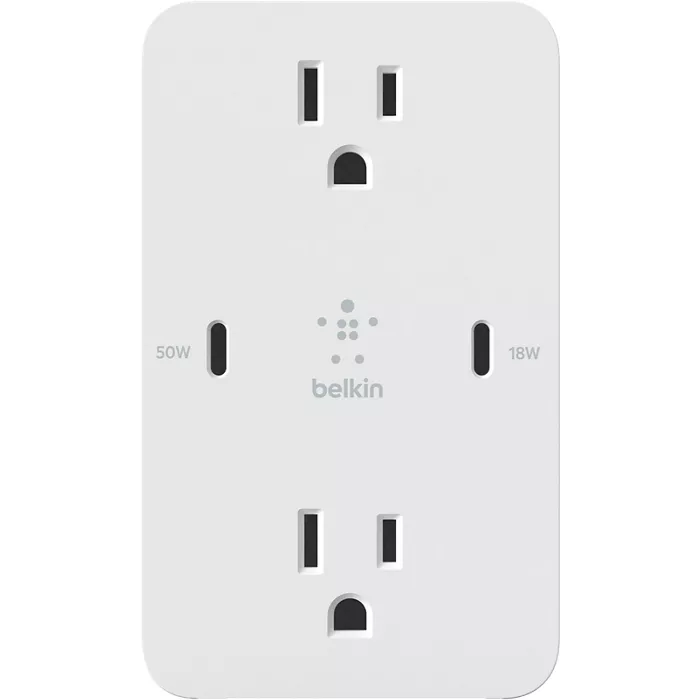 Belkin BoostCharge GaN USB C Wall Plate 68W