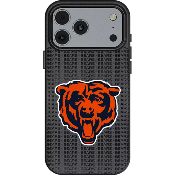 Keyscaper NFL Team Text Backdrop Case with MagSafe for iPhone 17 Pro Max - Chicago Bears
