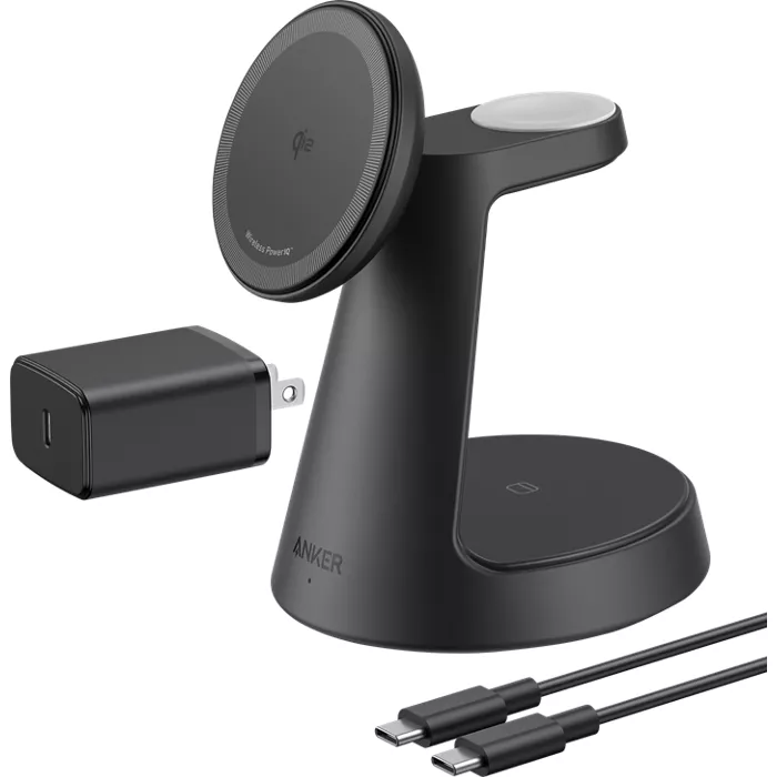 Anker MagGo 15W Wireless Charging Station (3-in-1 Dock Stand) with MagSafe