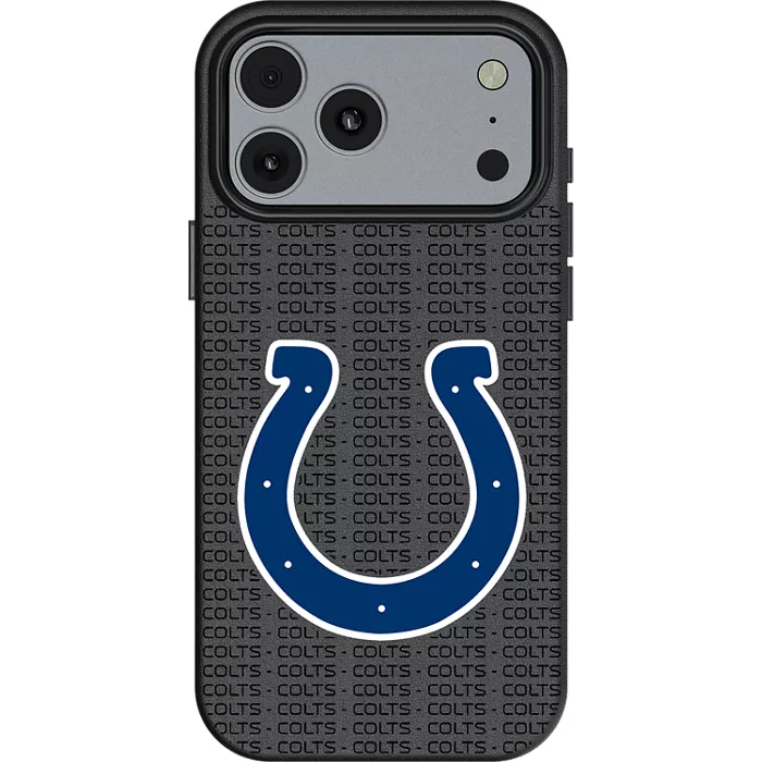 Keyscaper NFL Team Text Backdrop Case with MagSafe for iPhone 17 Pro Max - Indianapolis Colts