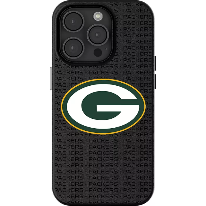 Keyscaper NFL Team Text Backdrop Case with MagSafe for iPhone 16 Pro Max - Green Bay Packers