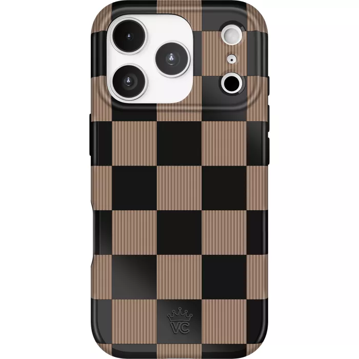 Velvet Caviar Case with MagSafe for iPhone 17 Pro - Mocha Vibe Checker