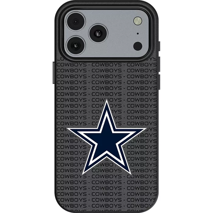 Keyscaper NFL Team Text Backdrop Case with MagSafe for iPhone 17 Pro Max - Dallas Cowboys