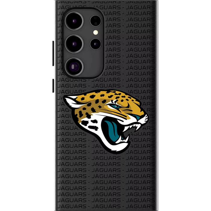 Keyscaper NFL Team Text Backdrop Case with Magnet for Galaxy S25 Ultra - Jacksonville Jaguars