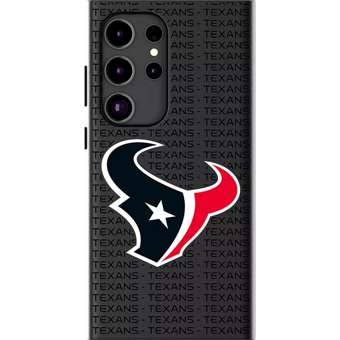 Keyscaper NFL Team Text Backdrop Case with Magnet for Galaxy S25 Ultra - Houston Texans