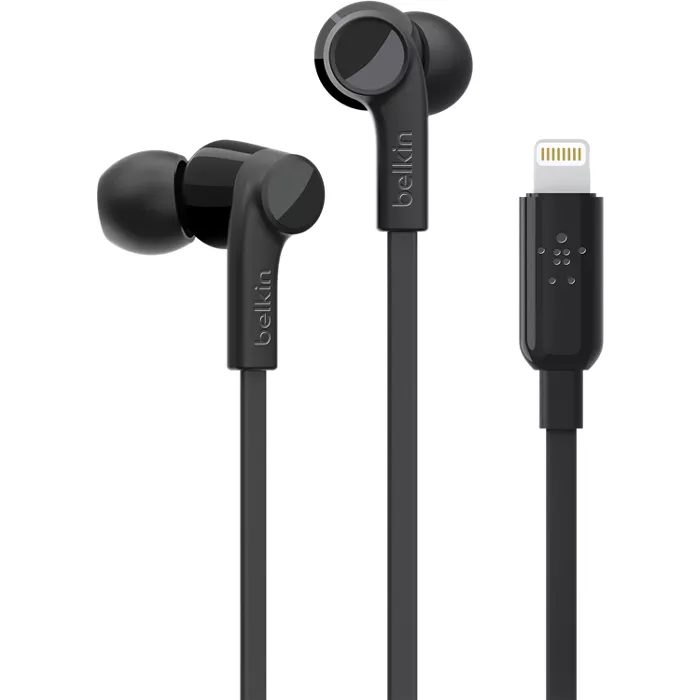 Belkin ROCKSTAR Headphones with Lightning Connector - Black