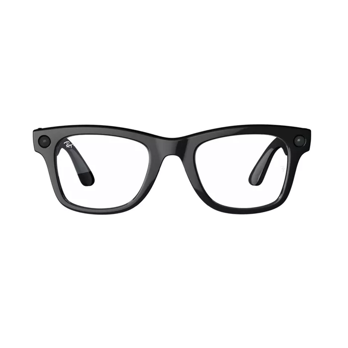 Ray-Ban Meta Wayfarer glasses (Gen 1) with Meta AI - Shiny Black/Clear lenses