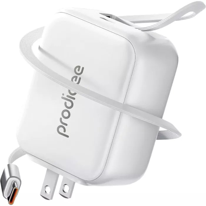 Prodigee Energee Retract-It Wall Charger with USB-C 30W