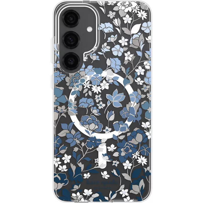 kate spade new york Protective Case with Magnet for Galaxy S25 Plus - Flowerbed Blue