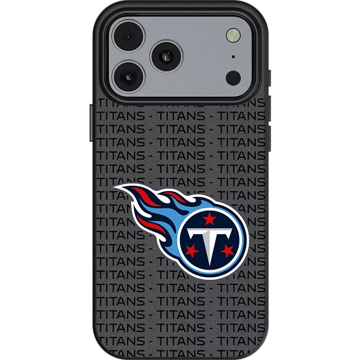 Keyscaper NFL Team Text Backdrop Case with MagSafe for iPhone 17 Pro Max - Tennessee Titans