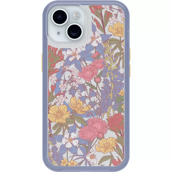 OtterBox Symmetry Series Case for iPhone 16 * - Floral Purple