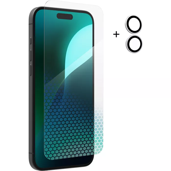 ZAGG InvisibleShield Glass XTR4 Screen Protector + Camera Lens Protector for iPhone 16 Plus