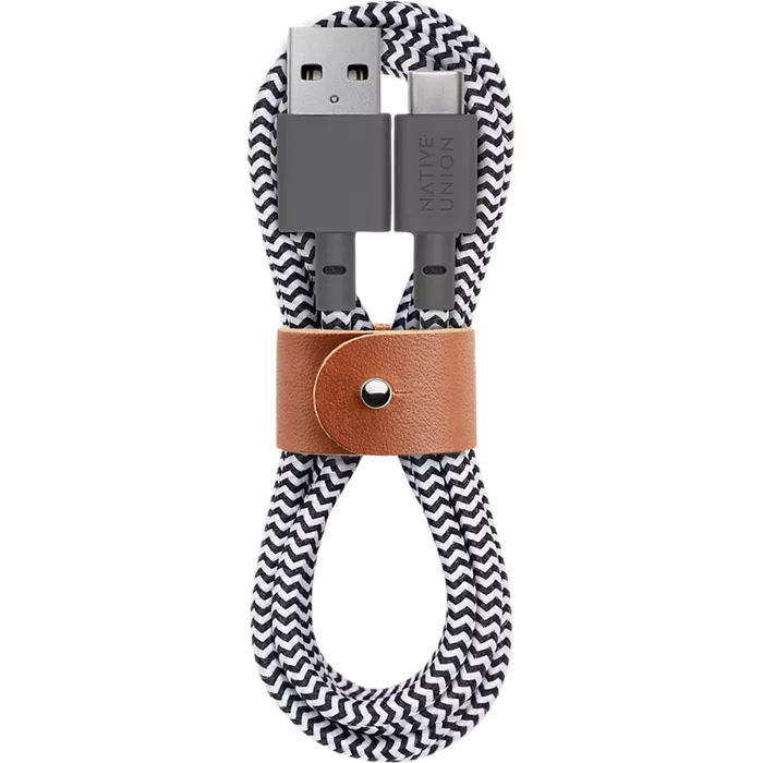 Native Union Belt Cable USB-A to USB-C Charging Cable, 4ft